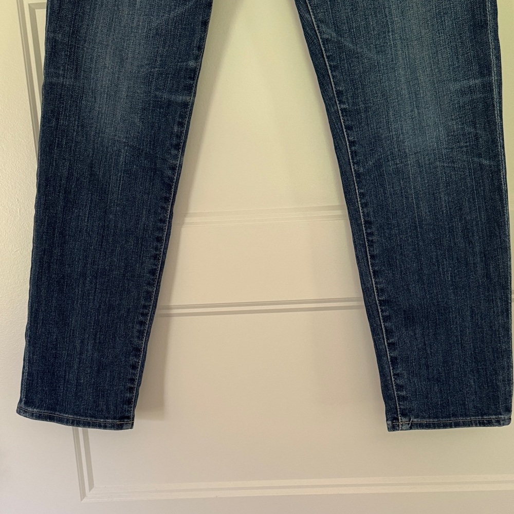 Ag Adriano Goldschmied The Stilt Crop Dark Blue Cropped Ankle Jeans - Picture 4 of 9